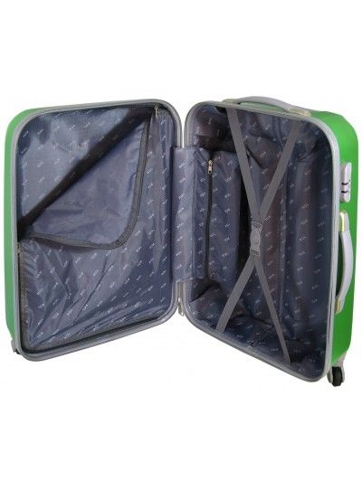 Mała walizka na kółkach MAXIMUS 222 ABS zielona